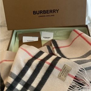Burberry Check Cashmere Scarf